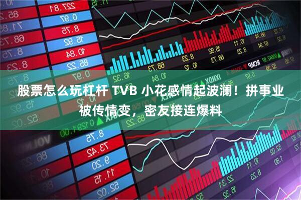 股票怎么玩杠杆 TVB 小花感情起波澜！拼事业被传情变，密友接连爆料